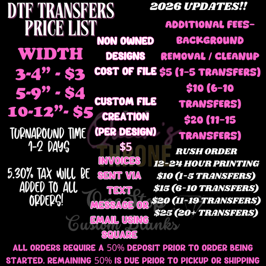 Custom DTF Prints