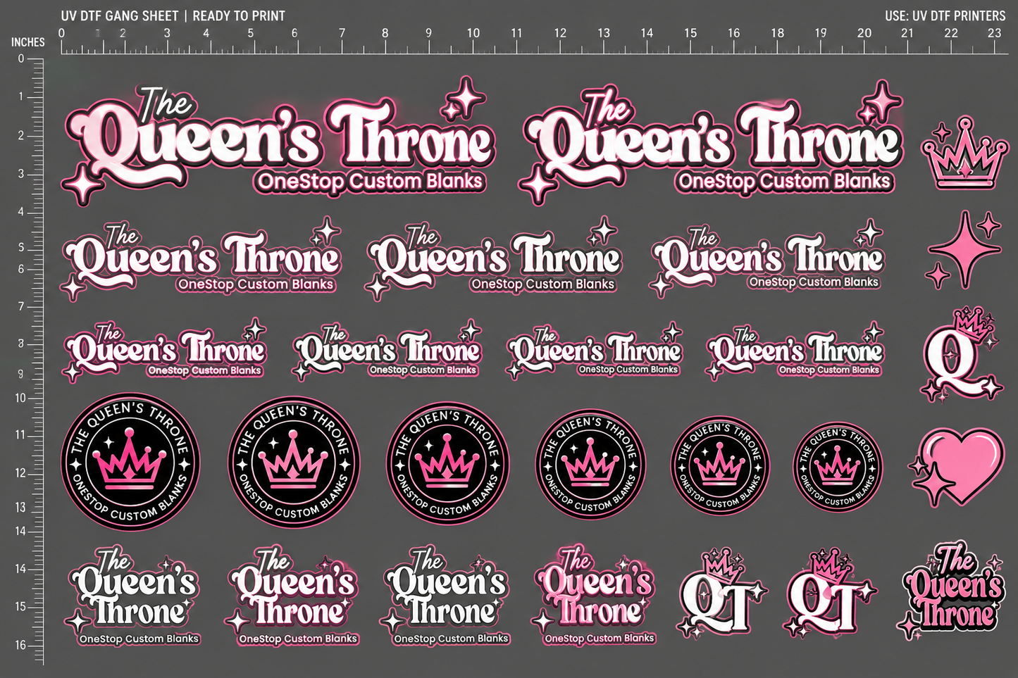 UV DTF Custom Gang Sheet