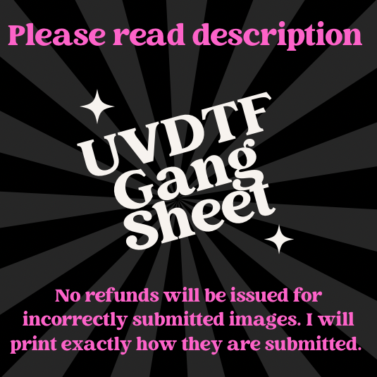 UV DTF Custom Gang Sheet